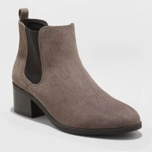A New Day Stylish Suede Brown Ankle Boots